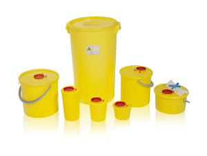 PLASTIC CONTAINERS FOR MEDICAL WASTE