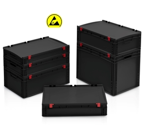 ESD EURO CRATES WITH LID