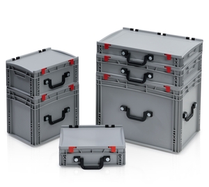 EURO CRATES WITH LID AND HANDLE
