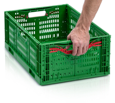 Foldable perforated crate 60x40x23