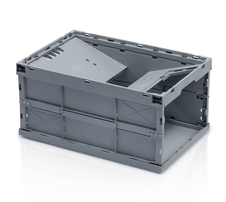 Folding crate 60x40x30 without lid with open front