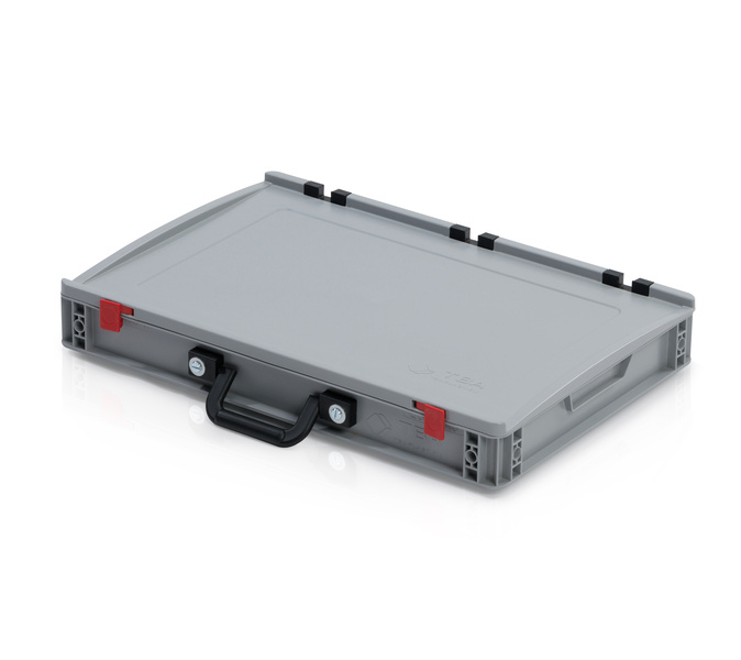 Přepravka EURO s víkem 60x40x9 - 2 madla na dlouhé straně