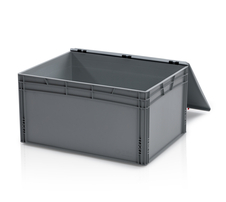 EURO crate 80x60x42 with lid closed handle