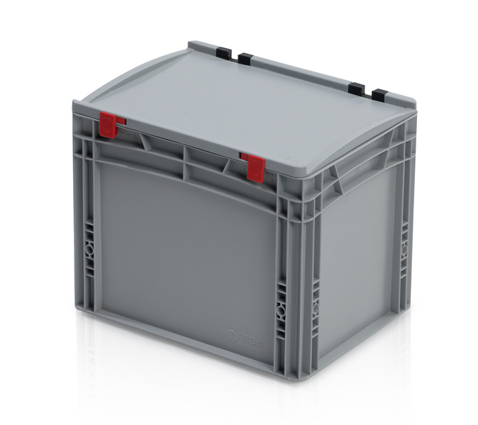 Přepravka EURO s víkem 40x30x33,5 uzavřený úchyt