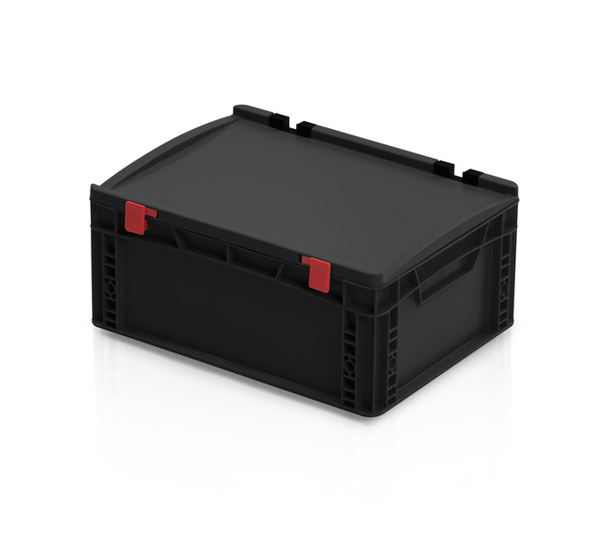 Přepravka ESD EURO s víkem 40x30x18,5