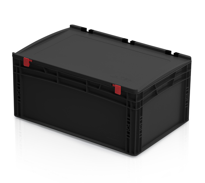 Přepravka ESD EURO s víkem 60x40x28,5