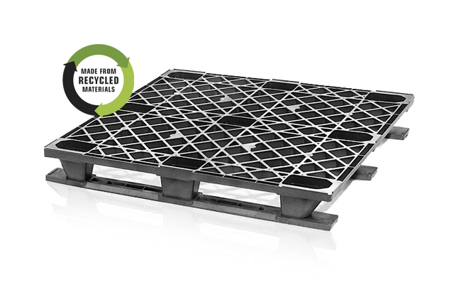 Plastová paleta lehká s ližinami 120x100
