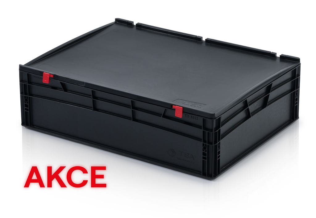 Přepravka ESD EURO s víkem 80x60x23,5