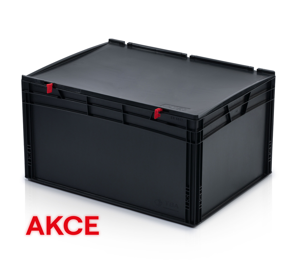 Přepravka ESD EURO s víkem 80x60x43,5