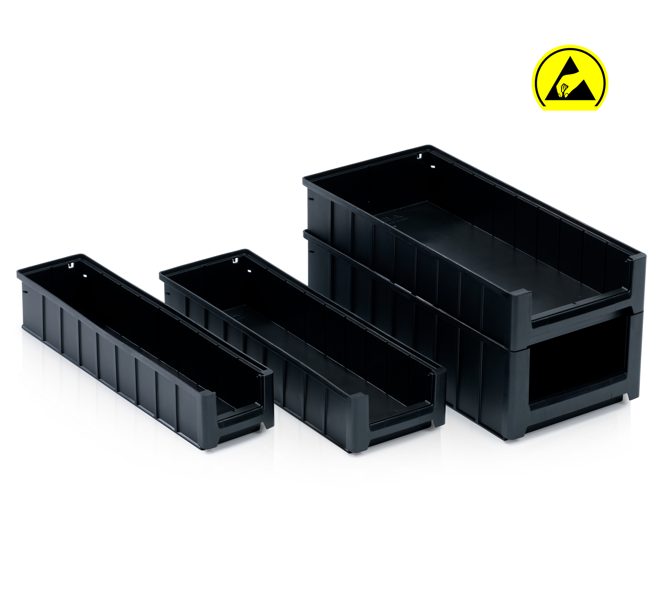 Nowość w asortymencie: Pudełka regałowe ESD do bezpiecznego przechowywania elektroniki.
